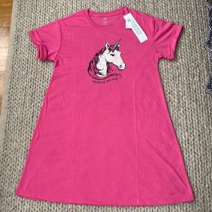 NWT. Pink unicorn night gown.